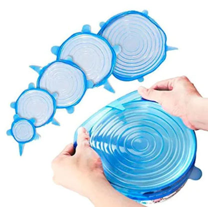 6 Adjustable Silicone Lid Set